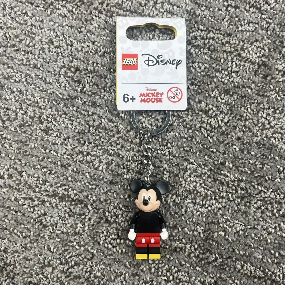 Lego X Disney Mickey Mouse MiniFigure Keychain Brand‎ New With Tag 2020 Decal